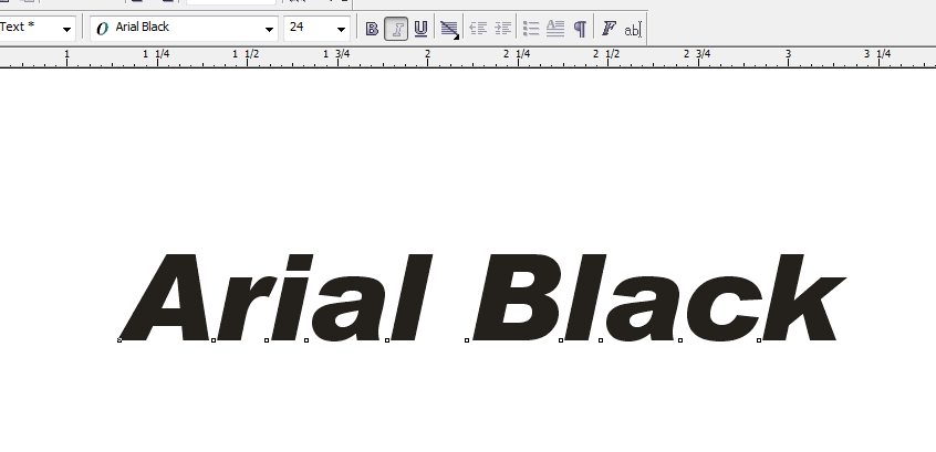 arial black normal font